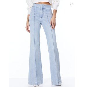 Alice + Olivia DYLAN HIGH WAISTED WIDE LEG JEAN